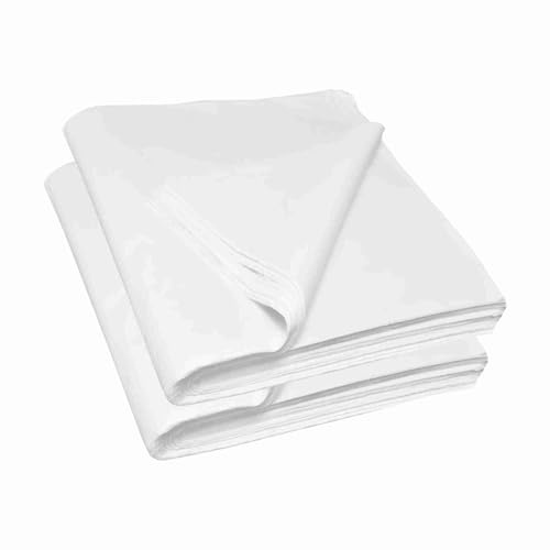 RelianceUK Confezione da 200 fogli di carta velina bianca senza acidi per imballaggio, 50 x 75 cm, ideale per regali, arte e artigianato, vestiti, oggetti fragili, 50 x 75 cm, 18 g/m²