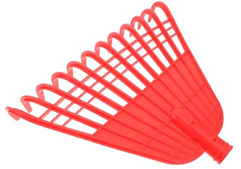 YARNOW Grasrechen Dachrechen Gartenlaubrechen Gartenrechen Laubrechenkopf Tauschen Rasenrechen Gartenurlaubsammler Handrechen Für Den Garten Rasenwerkzeuge Blattschaufel Rot Pp