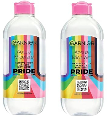 Garnier Pride-Edition Mizellenwasser, feuchtigkeitsspendender Gesichtsreiniger, entfernt Make-up und Verunreinigungen, Pride-Edition, 400 ml (2)