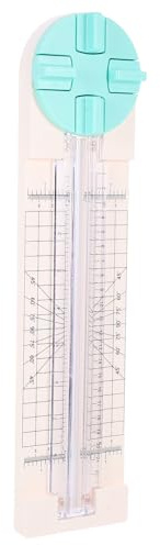Gogogmee Coupe-papier Multifonction Portable avec Lames Droites Ondulées Perforées Pliage Outil de Découpe Papier Sûr et Rapide pour Scrapbooking Étiquettes Photos et Cartes Postales