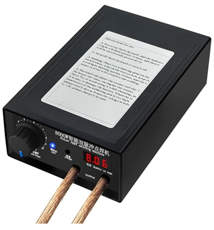 Stazione di saldatura, Saldatrice a punti ad alta potenza da 8000 W 1200 A, kit fai te portatile 18650 10000 mAh