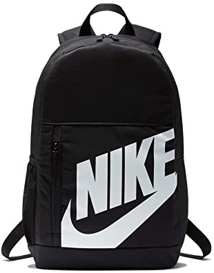 Nike BA6030 Jungen Elemental Rücksack, Schwarz/Schwarz/Weiß, 45,5 x 30,5 x 12,5cm