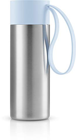 EVA SOLO | to go Cup | dänisches Design | Edelstahl, Kunststoff, Silikon | Soft Blue