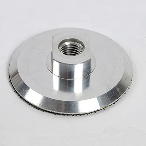 10,2 cm Aluminium-Backing Hook and Loop Pad für Diamant-Polierpad-Halter, Haken- und Schlaufen-Verbinder 5/8-Zoll-11 Gewinde 1 Stück