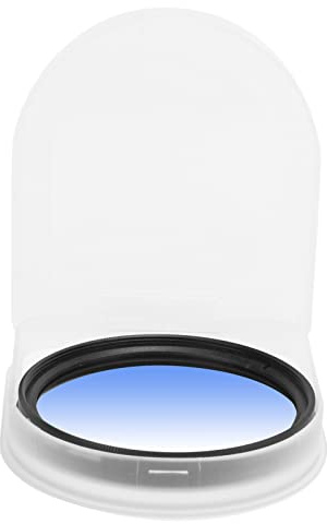 BROLEO Filtro Degradado, Filtro de Lente Impermeable de 58 Mm para Cámaras (Azul Degradado)