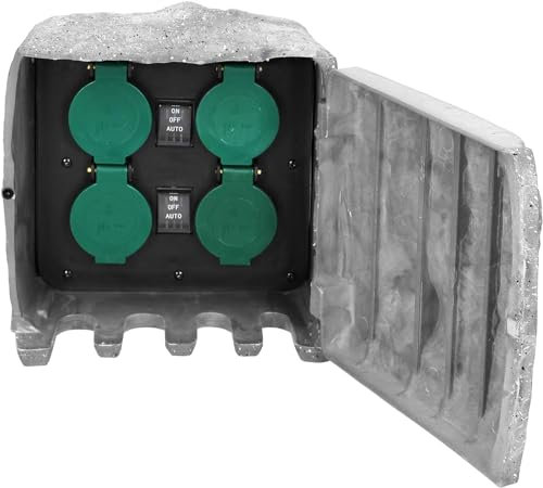 Miratic Presa Multipla da Giardino 4 x 2 Poli +Terra - Versione Francese del Prodotto