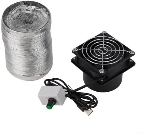 Vilgftyiet Exhaust Fan USB Kitchen Ventilator,USB Adjustable Speed Smoke Absorber, Fume Extractor Fan, Duct Exhuast Fan, Keeps Workspace Clean(only fan)