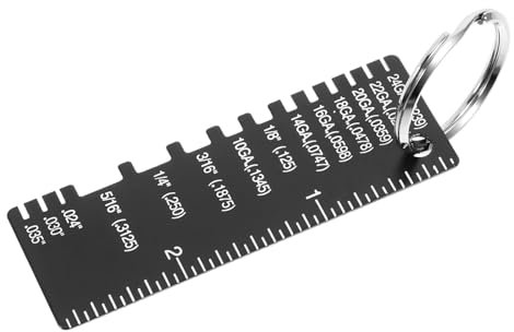 CIYODO High Precision Weld Inspection Ruler Thickness Gauge Tool for Welding Cart Table Accessories Robust Wire Gauge for Welding