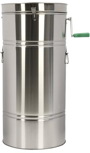 Extractor manual de miel de 2 marcos, para colmenas más pequeñas que el extractor de abeja de acero inoxidable, rotador de miel, rotador manual de cosecha de miel