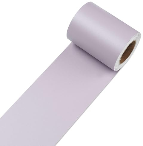 Decotalk Frise Murale Autocollant Violet Clair 7.6X600cm Bordure de Papier Peint Frise Murale Adhesive Imperméable Stickers Adhesif Pour Meuble Cuisine Miroir Salon Plinthe PVC Adhesive Amovible