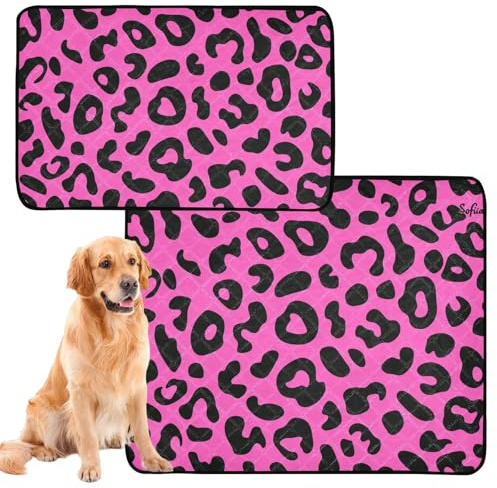 3 Pack Dog Pee Proof Rug Rug for Dogs Muddy Feet Washable Anti Slip Rug for Lawn 20x24in Fake Glitter Leopard Print Grey