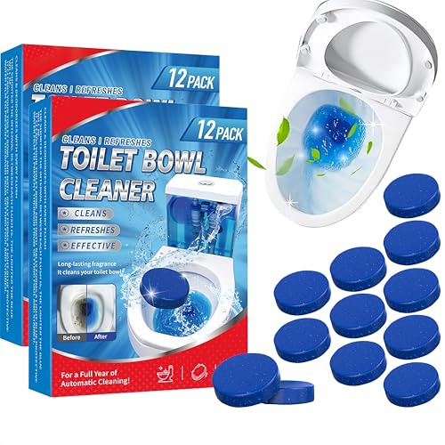 Disincrostante Wc,Pastiglie per WC,24pcs Cleaning Block,Compresse per la Pulizia della Toilette,Pastiglie per la Pulizia del,Disincrostante, Net Tavolette,Rimuove Calcare Odori Sgradevoli