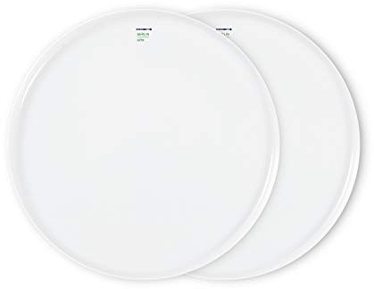 KPM Berlin LAB Teller, Porzellan-Teller im 2er-Set, weiß, Ø 19 cm | Handgefertigte Speiseteller in modernem Design aus Berlin, mikrowellen- & spülmaschinengeeignet, Duo Set im Geschenkkarton