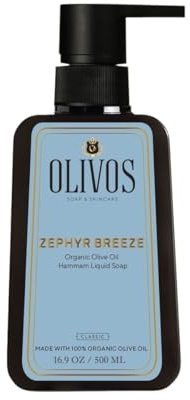OLIVOS HamMAM Olive Oil Liquid Soap 450 ml | Intensive Feuchtigkeitsversorgung, Pflegend