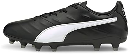 PUMA Unisex King Pro 21 Fg fotbollssko, Svart - Pumasvart Puma Vit - 38 EU