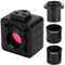 Cámara de microscopio USB HD Cámara con Ocular electrónico de 5 MP con Adaptador de Montaje