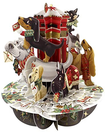 SANTORO Pirouette, Biglietto Di Auguri Pop-Up Natalizio 3D - Lettere A Babbo Natale - Per Bambini, Per Famiglia, Per Lui, Per Lei, Natale
