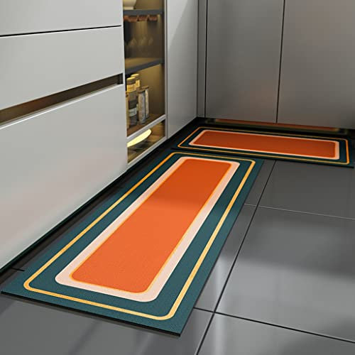 Ergonomisch Küchenteppich Anti-Ermüdungsmatte Rutschfest Wasserdicht Läufer-Teppich Langlebig Gedächtnis Schaumstoff-Bodenmatte für Steharbeitsplatz-Büro-Schreibtisch ( Color : Style3 , Size : 45x120c