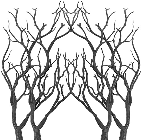 SEWACC 4 Pièces Accessoires en Faux Bois De Cerf Bandeau en Bois De Cerf Branche De Bricolage Fausses Branches De Feuillage Remplisseur De Vase De Plastique Remplissage