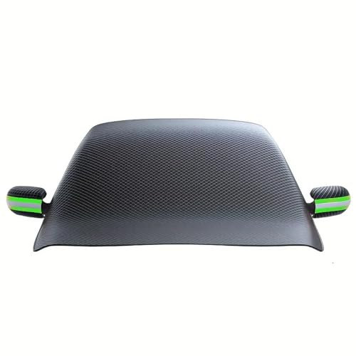 YUONME Für SMART Forfour W453 2014-2020A,Auto Windschutzscheiben Abdeckung Kratzfest Staubdicht Faltbar Frontscheibenabdeckung Frostschutz Zubehoer,B/Green