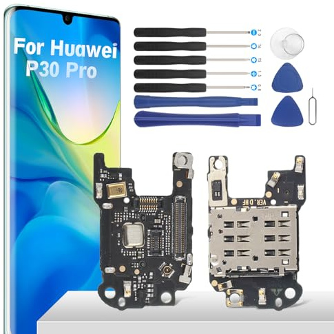YHX-OU Remplacement de la Fente Sim du connecteur du Support de Carte SIM pour Huawei p30 Pro Vog - l29 Vog - l09 Vog - lo4