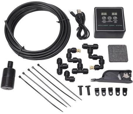 Reptile Mister with Timer, Smart Misting System 360° Adjustable Automatic Mister for Reptile Tank