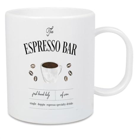 artboxONE Großer Kinderbecher Frisch gebrühte Espressobar von Galaxy of Graphics - Typografie