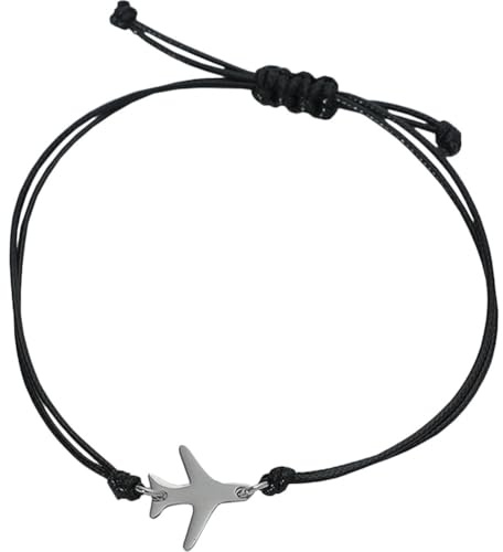 PACKOVE Adjustable Airplane Bracelet For Men Plane Bracelet Pilot Bracelets Rope Bracelets Men String Airplane Bracelets for Flight Attendants Men