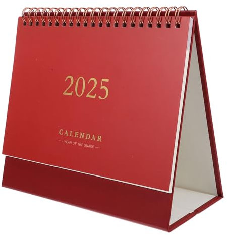 NUOBESTY Eleganter Tischkalender Mit Goldfolienprägung Großformat Kalender Für Büro Und Zuhause Minimalistischer Stehkalender Papierkalender Monats Datumsanzeige Praktisch Und Dekorativ