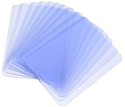BCOATH 30stücke Transparente Pvc-kartenhüllen Doppelseitige Spielkarten-schutzhüllen Für Id-karten Visitenkarten Und Sammlerkarten