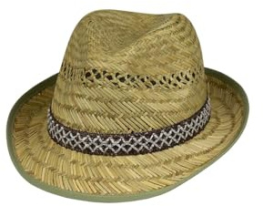 Black Jungle VENADO Strohhut für Damen & Herren | Sommerhut mit Belüftung | Atmungsaktiv für Garten, Freizeit & Urlaub (DE/NL/SE/PL, Alphanumerisch, S, M, Natur)