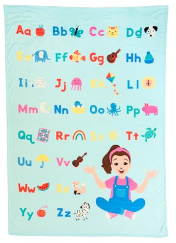 Ms. Rachel Educational Adventures Bedding Super Soft Cozy Throw Blanket, 62 in x 90 in, (Officially Licensed Product) by Franco Kids