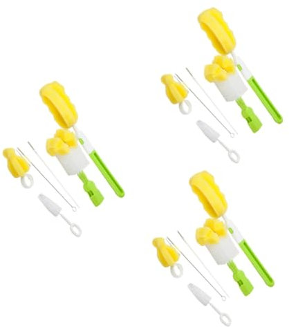 BESTonZON 3 Set Biberon Per L'allattamento Spugne Per La Pulizia Spazzola Per Biberon Bottiglia D'acqua Spazzola Per Pulire I Corredo Del Bambino Lava Stoviglie 6 Pezzi * 3