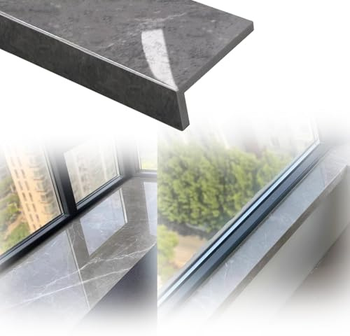 Self adhesive Window Sill Cover Board with Modern Texture 24 30 36 48 Inch Wide Window Sill Protector Window Sill Edging Trim W10.2 x L61 cm (4 x 24 in)