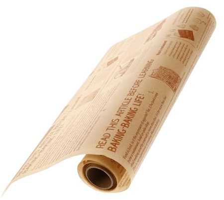 Cabilock Papel Encerado Para Alimento 30cm 8m/rollo Perfecto Para Hornear Envolver Sándwiches y Wraps Diseño Elegante