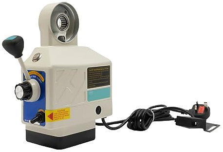 Industrial Milling Machine Auto Feed Device 0-190RPM Adjustable Speed, X-Axis Power Feed Table Milling Lock Portable Aluminum Alloy Power Feed Unit with 220V UK Plug (5.9ft Cord)