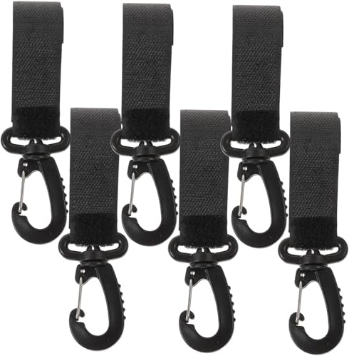 BESPORTBLE 6pezzi Ganci Per Passeggino in Plastica Ganci Girevoli Gradi Per Appendere Borse e Borse Per Pannolini Clip Per Passeggini Biciclette e Sedie Rotelle