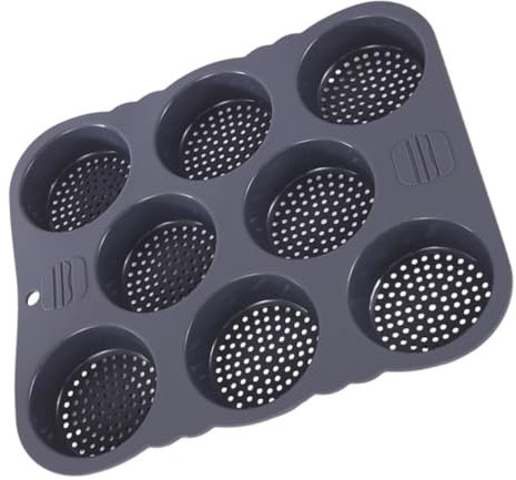 Holibanna Stampo Per Pane Multifunzione in Silicone Lavabile Antiaderente Stampo Per Hamburger Per Cucina 8 Cavità Scomparti Individuali