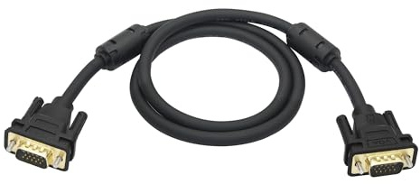 Riertostng Cable de conexión VGA de alta definición para ordenador, VGA macho a macho 1080P, chapado en oro de alta definición, para ordenadores, televisores, proyectores, cámaras, consolas de juegos