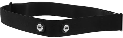 IWOWHERO Correa Elástica De Nylon Para Frecuencia Cardíaca Con Sensor Banda Suave Para Monitor De Pecho Compatible Con Pulsómetros Deportivos Color Negro