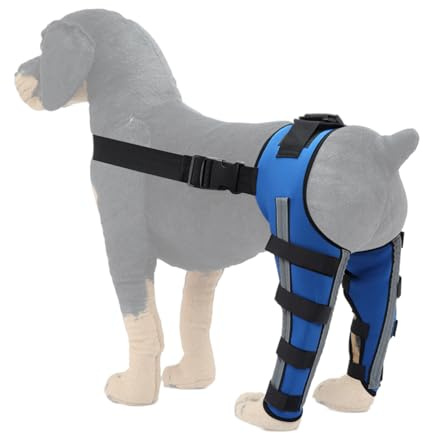 Orthopedic Brace for Dogs Adjustable Support Bracket | Dog Rear Leg Sleeve Support Wrap, Knee Wound Protection, Keeps Joints Stable, Fixation, Mobility for Weakness, Injury,