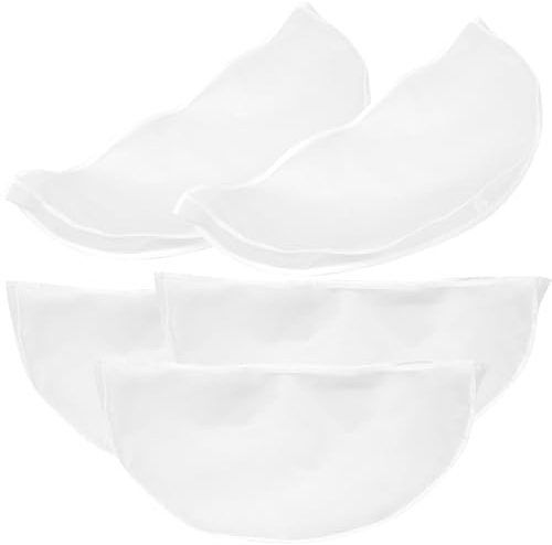 BESPORTBLE Copriabiti Trasparente 5 Pezzi in Peva Riutilizzabile e Traspirante, Sacchetti Antipolvere per Abiti da Casa e Viaggio, Dimensioni 60x5x30cm