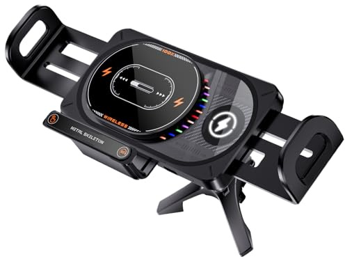 Wireless Car Charger | Cellphone Charging with LED Light,Car Phone Holder Charger | for Drivers Travelers Daily Commute Business Travel Parking Camping Sedans Trucks SUVs RVs