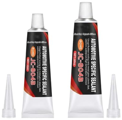 2PCS Windscreen Sealant, Waterproof Rubber Adhesive for Car Repair | Black Waterproof Sealant, Creates a Strong Flexible Bond for Automotive Sealing, Repair and Weatherproof Protection