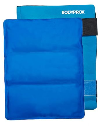 Bolsa de hielo de gel flexible grande para hombros, brazos, espalda y muslos. Envoltura terapéutica de frío y calor