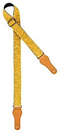 Ortega Guitars Ukulele Gurt Verstellbar - Spring Series - Baumwolle, Gelb (OCS-330U) | Länge verstellbar, für Banjolele, Guitalele, Mandoline, Ukulele