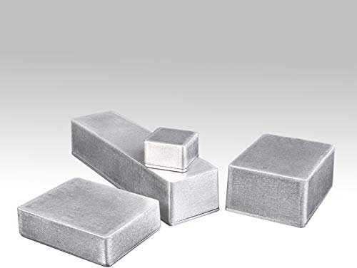 Scatola di Recinzione in Alluminio Pressofuso, Scatola Derivazione IP54 Impermeabile per Progetti Elettronici, per Alimentazione Esterna/Esterno, Argento, 92.5x38.5x31mm