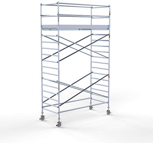 AC Steigtechnik PRO-L 300 Alu-Rollgerüst 6m Arbeitshöhe für freistehenden Aufbau (6,30 m Arbeitshöhe)