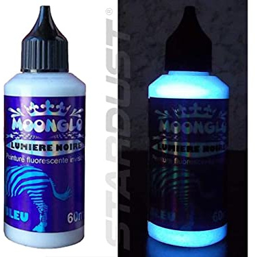 Stardust MOONGLO BLACKLIGHT INVISIBLE UV Farbe für Pinsel - BLUE 60ml