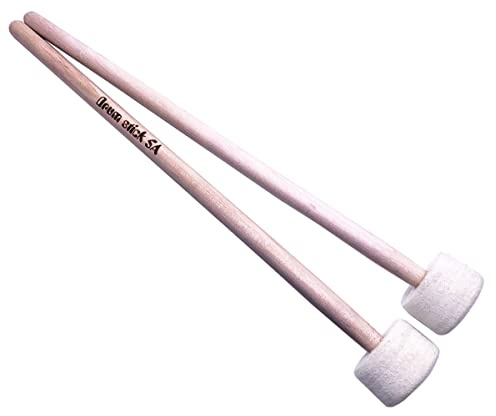 TUOREN Drum Paukenschlägel 38,1 cm Percussion Schlägel Sticks Filzhammer mit Ahorngriff 1 Paar
